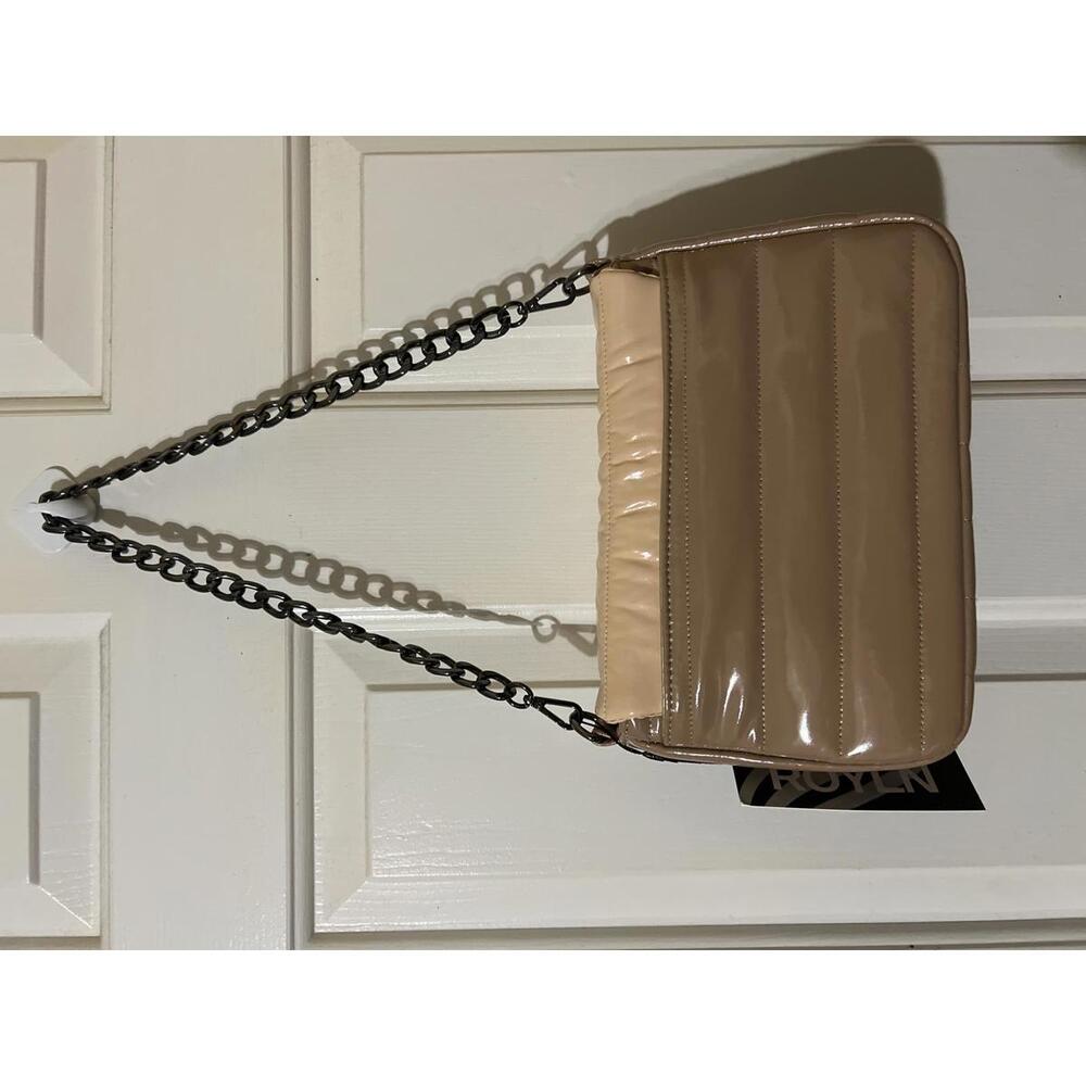 Think Royln Quilted Shoulder Bag Adjustable Strap & chain - Picture 4 of 9